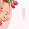 Unique Bargains French Almond Fake Nails White 4 Pcs - 4 of 4