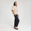 Women's Bubble Sleeve Tie-Front Blouse - A New Day™ - 4 of 4