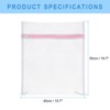 Unique Bargains Mesh Laundry Wash Bag with Zipper for Delicate Clothing 5 Pcs - 2 of 4