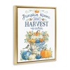 Stupell Industries Harvest Wishes Pumpkins Black Floater Framed Canvas Wall Art - 3 of 4
