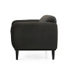 Christopher Knight Home Chaparral Upholstered Velvet Loveseat, Dark Gray/Matte Black - image 4 of 4