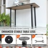 VEVOR 30 Inch Adjustable Desk Legs, Reinforced Steel Office Table Furniture legs Set of 4 for DIY, 1200 lbs Load Capacity Heavy Duty Desk Legs,Black - 3 of 4