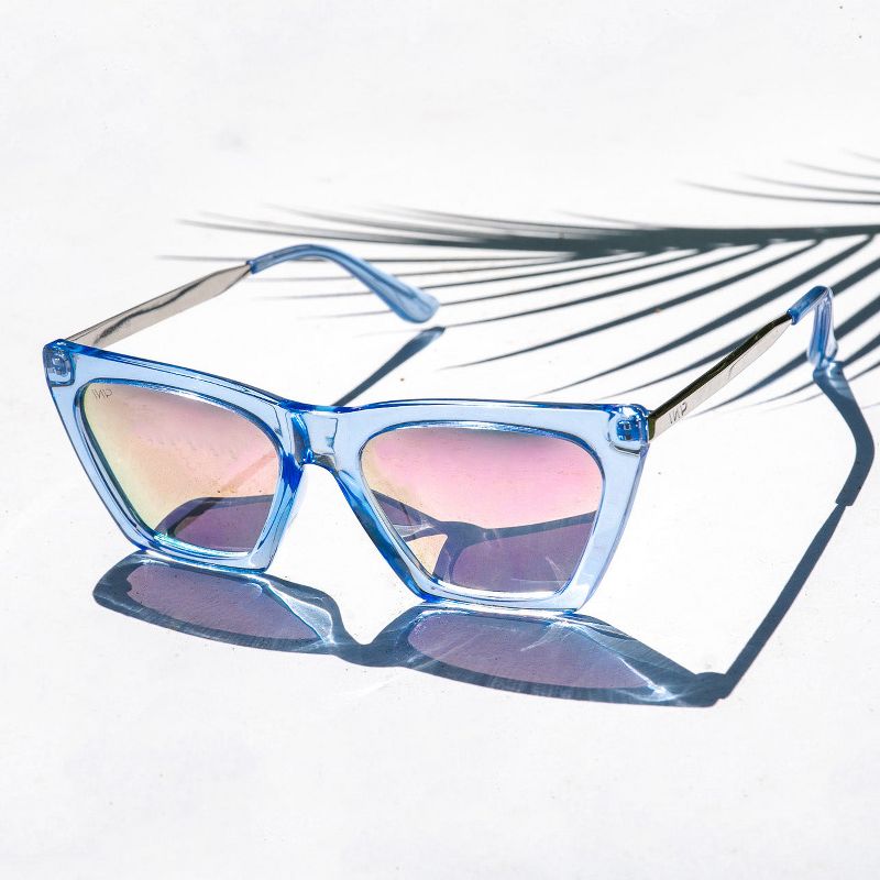 WMP Eyewear Cat Eye Shape Metal Frame Polarized Sunglasses, 3 of 4