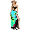 LA LEELA Women's Wrap Swimwear Cover up Sarong Wraps One Size Emerald Turtle - 2 of 4