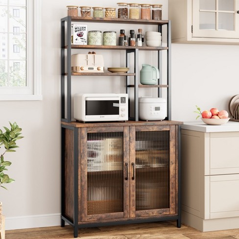 Kitchen Bakers Rack With Large Cabinet : Target