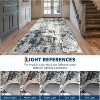 6x9 Grey Modern Abstract Area Rug, Washable Low Pile Stain-Resistant Carpet, Soft Contemporary Floor Mat for Living Room, Bedroom, Dining Room - 2 of 4