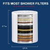 Ridstar 4-Pack Level 20 Shower Filter Replacement Cartridge Set-White - 4 of 4