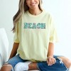 Simply Sage Market Women's Beach Life Colorful Short Sleeve Garment Dyed Tee - 2 of 3