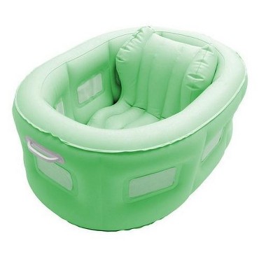 Swim Central 4-in-1 Room to Grow Portable Green Inflatable Baby Bathinet