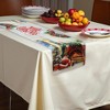 Unique Bargains Christmas Table Runner Santa Claus by Fireplace Polyester Multicolor 71x14 Inch 1 Pc - 2 of 4