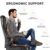 CAVINAS Adjustable Ergonomic Office Chair, High-Back Executive Office Chair with Flip-Up Arms, PU Leather Upholstery Home Office Desk Chairs - 4 of 4