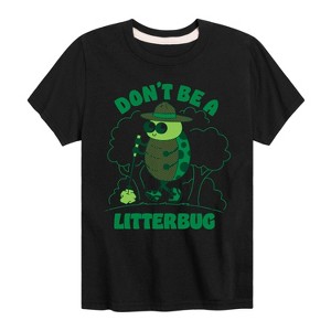 Boys' - Instant Message - Don't Be A Litterbug Short Sleeve Graphic T-Shirt - 1 of 4
