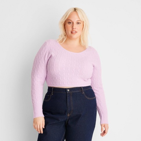  OTHER STORIES Sleeveless Mock Neck Ribbed Top in Lilac