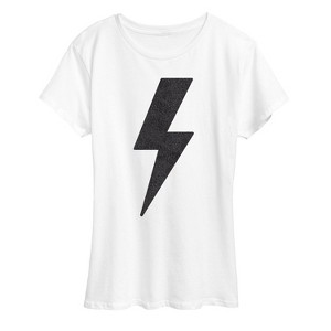 Women's - Instant Message - Lightning Bolt Sparkle Short Sleeve Graphic T-Shirt - 1 of 4