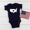 The Juniper Shop USA Heart Outline Baby Bodysuit - 2 of 2