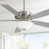 60" Minka Aire Watt II Nickel LED Indoor Pull Chain Ceiling Fan - 2 of 4