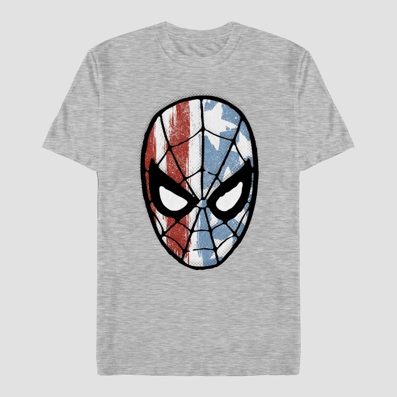 Men's Disney Marvel Spider-Man Short Sleeve Graphic T-Shirt - Gray, 1 of 4