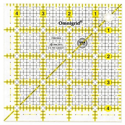 Omnigrid Square Quilting Ruler Value Pack (2-1/2, 4-1/2, 6-1/2, 9-1/2)  & Reviews