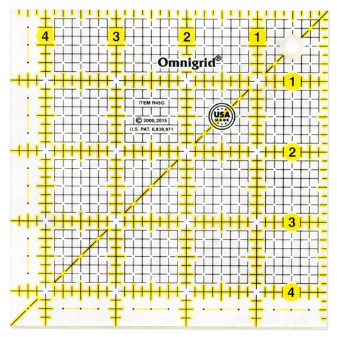 Omnigrid 3-1/2 x 24 Rectangle Quilting and Sewing Ruler