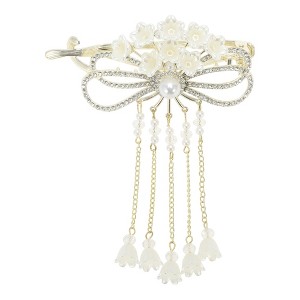 Unique Bargains Floral Tassel Hair Clips 1 Pc - 1 of 4