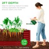 Best Choice Products 8x2x2ft Outdoor Metal Raised Garden Bed, Planter Box for Vegetables, Flowers, Herbs - 3 of 4