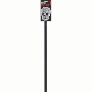 Fun World Rhinestone Bling Skull Cane Costume Accessory - Black - 1 of 1