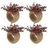 Saro Lifestyle Festive Beaded Napkin Ring (Set of 4), Multicolored - 2 of 4