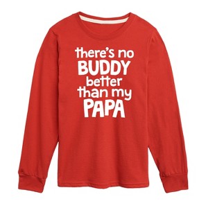Boys' - Instant Message - No Buddy Like Papa Long Sleeve Graphic T-Shirt - 1 of 4