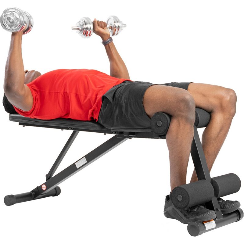 Sunny Health &#38; Fitness Adjustable Incline/Decline Weight Bench, 6 of 14