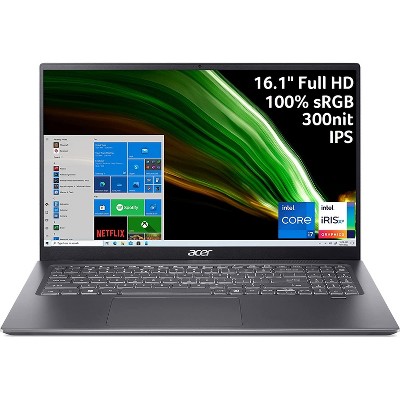 Acer Swift 3 - 16.1" Laptop Intel Core i7-11370H 3.30GHz 16GB RAM 512GB SSD W10H - Manufacturer Refurbished