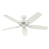 52" Newsome Glossy Ceiling Fan (Includes LED Light Bulb) - Hunter Fan - image 2 of 4