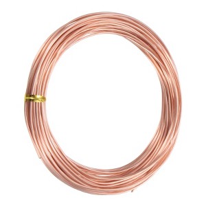 Unique Bargains Soft Pure Copper Jewelry Making Gardening Wire 1 Roll - 1 of 4