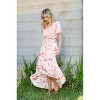 WEST K Women's Georgette Faux Wrap High-Low Midi Dress - 2 of 4