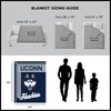 Sweet Home Collection NCAA UConn Huskies 46" x 60" Raschel Throw Blanket - 3 of 4