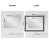 Amanti Art Mirror Makeover Bathroom Mirror Frame Border Kit - Fully Assembled Peel and Stick Frame - Mirror NOT Included - Rustic Plank Narrow Trim - 4 of 4