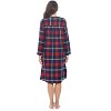 Ashford & Brooks Women's Flannel Plaid Long Sleeve Nightgown - 3 of 4