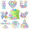 Large Macaron Color Magnetic Blocks Scattered Pieces Changeable Building Blocks With Storage Bag Children's Educational Magnetic - 3 of 4