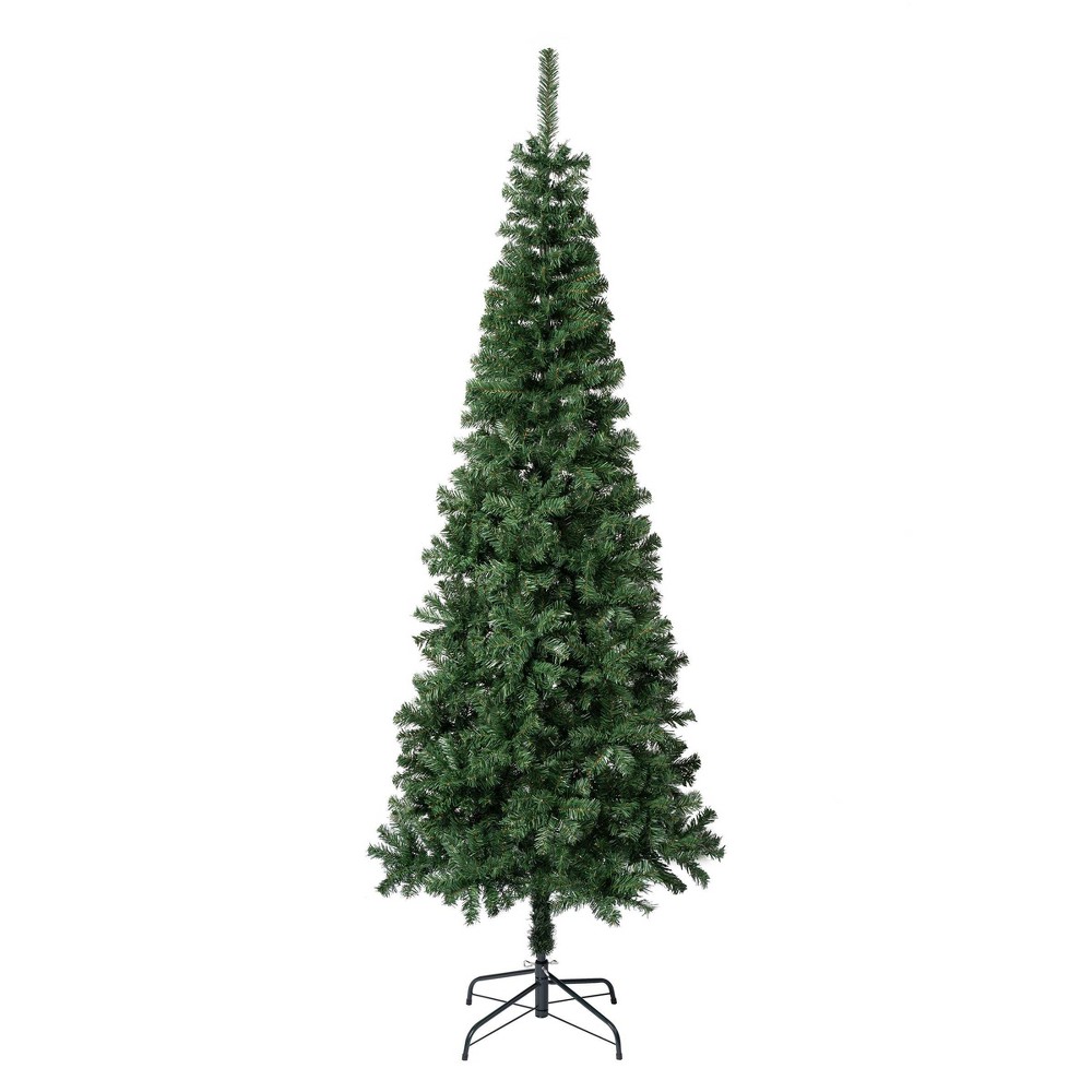 Photos - Garden & Outdoor Decoration National Tree Company First Traditions 7.5' Unlit Slim Linden Spruce Artif 