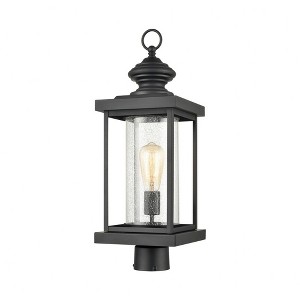 Elk Home Minersville 1 - Light Post Light in  Matte Black - 1 of 2