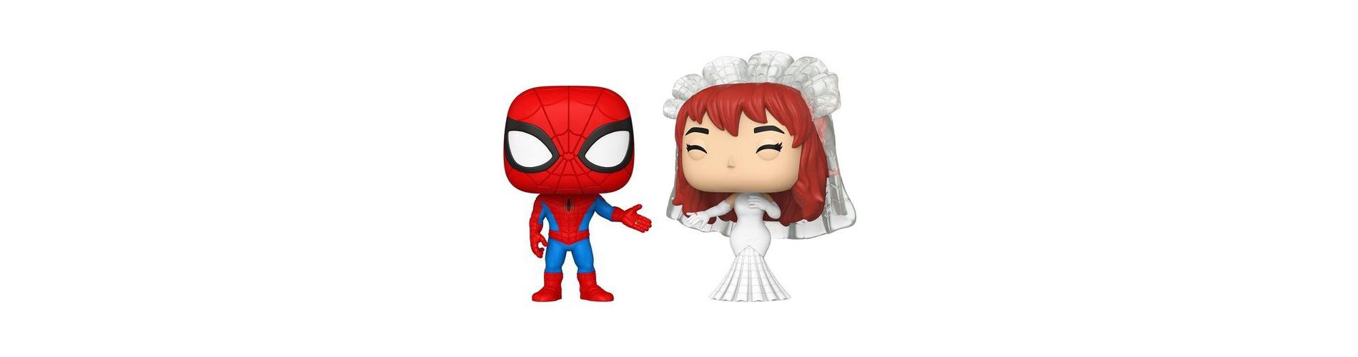 Funko - Funko POP! Marvel: Superhero Couples, Spider-Man & Mary Jane 2-Pack