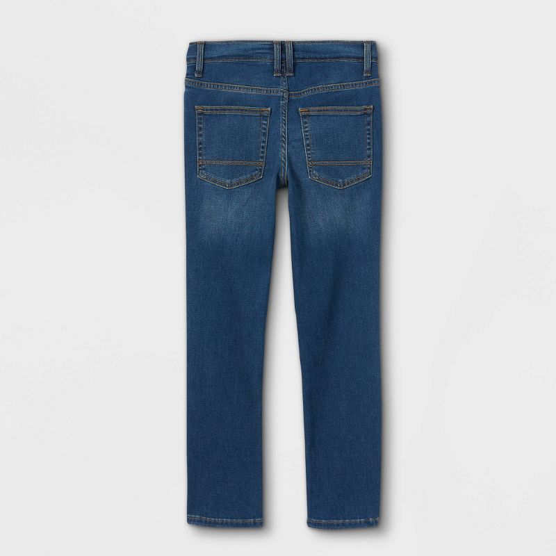 Boys' Straight Fit Stretch Jeans - Cat & Jack™, 2 of 7