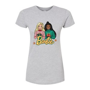 Women's - Barbie - Winter Holiday Friends Fitted Graphic T-Shirt - 1 of 2