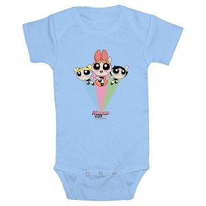 Infant's The Powerpuff Girls Rainbow Flight Bodysuit - 1 of 4