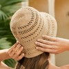 Women's Perfect View Straw Bucket Hat - Cupshe - 4 of 4