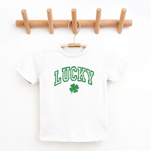 The Juniper Shop Lucky Clover Distressed Toddler Short Sleeve Tee - 1 of 3