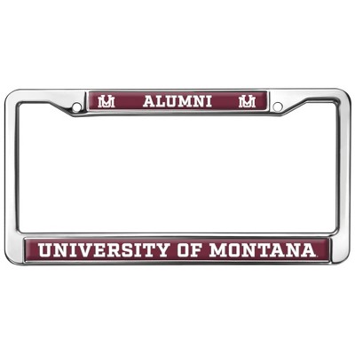 University of Montana Alumni Logo Full Size Standard License Plate Metal Frame