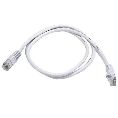 Monoprice Cat5e Ethernet Patch Cable - 3 Feet - White | Network Internet Cord - RJ45, Stranded, 350Mhz, UTP, Pure Bare Copper Wire, 24AWG
