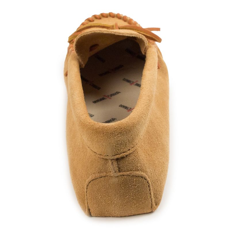 Minnetonka Men's Leather Laced Softsole Moccasin Slippers, 4 of 5