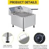 Commercial 11 L/3.3 gal Deep Fryer 1700W,Stainless Steel Electric Fryer with Adjustable Thermostat, Extra-Thick 6 LB Basket - 4 of 4