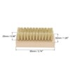 Unique Bargains Canvas Sneakers Handheld Shoes Cleaning Scrub Brush Beige 1 Pc - 2 of 4
